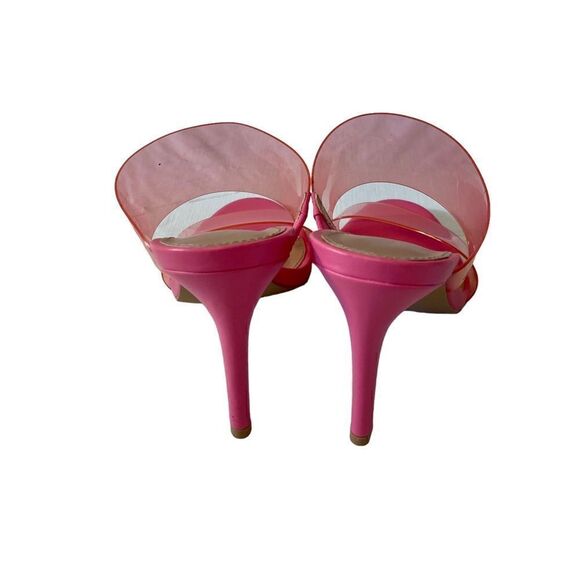 BCBGeneration Gorgeous Clear Acrylic & Hot Pink Pumps in Size 6 w/ 4” heels. - Picture 4 of 7